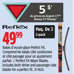 Canadian Tire Reflex Perfect Fit Wiper Blades offer