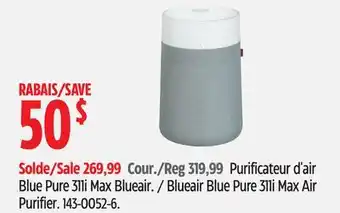 Canadian Tire Blueair Blue Pure 311i Max Air Purifier offer