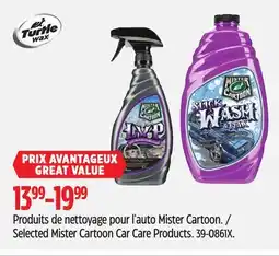Canadian Tire Turtle Wax Selected Mister Cartoon Car Care Products offer