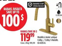 Canadian Tire Danze Colby 1-Handle offer