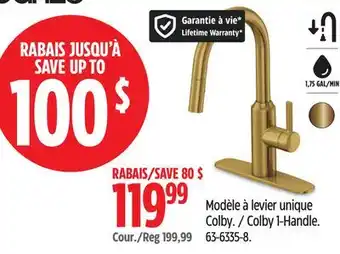 Canadian Tire Danze Colby 1-Handle offer