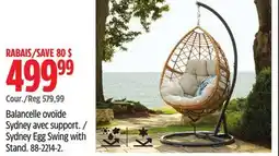 Canadian Tire CANVAS Sydney Egg Swing with Stand offer