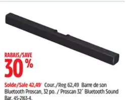 Canadian Tire Proscan 32˝ Bluetooth Sound Bar offer