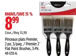 Canadian Tire Premier 2˝ Flat Paint Brushes offer