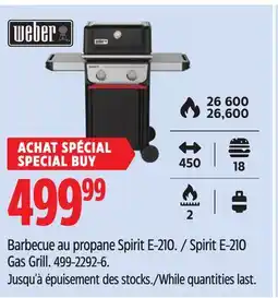 Canadian Tire Spirit E-210 Gas Grill offer