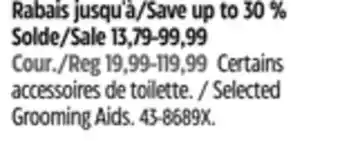 Canadian Tire WAHL Selected Grooming Aids offer