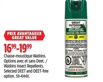 Canadian Tire Great Outdoors Watkins Insect Repellents offer