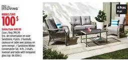 Canadian Tire For Living Sandstone Wicker Conversation Set offer