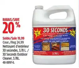 Canadian Tire 30 Seconds Outdoor Cleaner offer