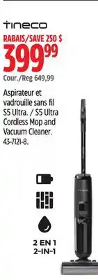 Canadian Tire tineco S5 Ultra Cordless Mop and Vacuum Cleaner offer