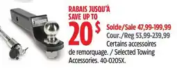 Canadian Tire Selected Towing Accessories offer