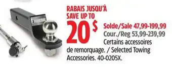 Canadian Tire Selected Towing Accessories offer