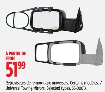Canadian Tire K-Source Universal Towing Mirrors offer