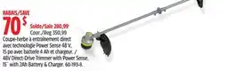Canadian Tire 48V Direct-Drive Trimmer with Power with Power Sense, 15 with 2Ah Battery & Charger offer