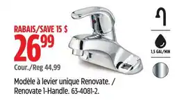 Canadian Tire Danze Renovate 1-Handle offer