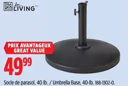 Canadian Tire For Living Umbrella Base offer