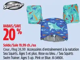 Canadian Tire Swimways Sea Squirts Swim Trainer offer