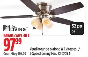 Canadian Tire For Living 3-Speed Ceiling Fan offer