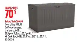 Canadian Tire suncast XL Deck Box, 909L offer