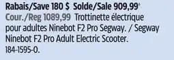 Canadian Tire Segway Ninebot F2 Pro Adult Electric Scooter offer
