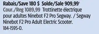 Canadian Tire Segway Ninebot F2 Pro Adult Electric Scooter offer