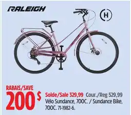 Canadian Tire Raleigh Sundance Bike offer