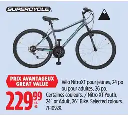 Canadian Tire Supercycle Nitro XT Youth, 24˝ or Adult, 26˝ Bike offer