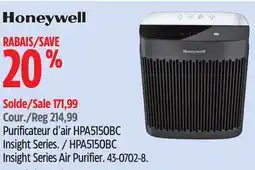 Canadian Tire Honeywell HPA5150BC Insight Series Air Purifier offer