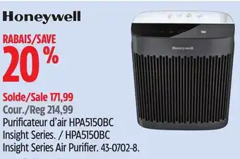 Canadian Tire Honeywell HPA5150BC Insight Series Air Purifier offer