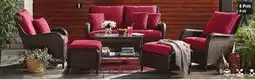 Canadian Tire Rosedale Conversation Set. 2 chairs, 2 ottomans, sofa and coffee table offer
