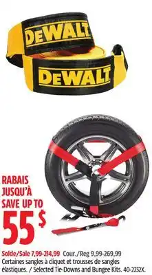 Canadian Tire Certified Selected Tie-Downs and Bungee Kits offer