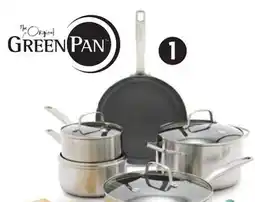 Canadian Tire GreenPan Stainless-Steel/Ceramic 11-Pc Cookware Set offer