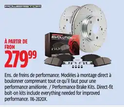 Canadian Tire Powerstop Performance Brake Kits offer