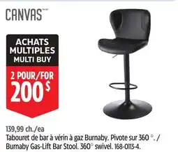 Canadian Tire Canvas Burnaby Gas-Lift Bar Stool offer