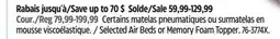 Canadian Tire COLEMAN Selected Air Beds or Memory Foam Topper offer