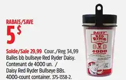 Canadian Tire Daisy Red Ryder Bullseye BBs. 4000-count container offer