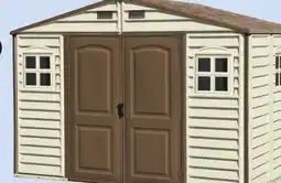 Canadian Tire Duramax Woodside Vinyl Resin Shed offer