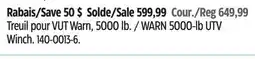 Canadian Tire WARN 5000-lb UTV Winch offer