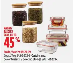 Canadian Tire Selected Storage Sets offer