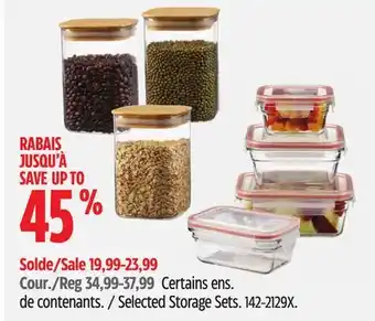 Canadian Tire Selected Storage Sets offer