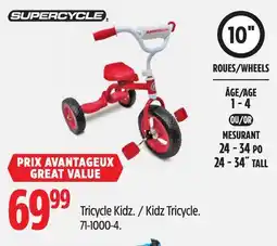 Canadian Tire SUPERCYCLE Kidz Tricycle offer