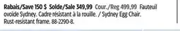 Canadian Tire CANVAS Sydney Egg Chair offer