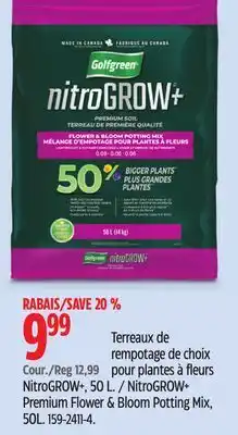 Canadian Tire Golfgreen NitroGROW+ Premium Flower & Bloom Potting Mix offer