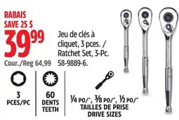 Canadian Tire Mastercraft Ratchet Set offer