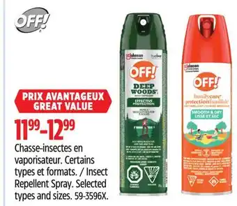 Canadian Tire OFF! Insect Repellent Spray offer