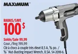 Canadian Tire MAXIMUM 1⁄2˝ Nut-Busting Impact Wrench offer