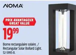 Canadian Tire Noma Rectangular Solar Bollard Light offer