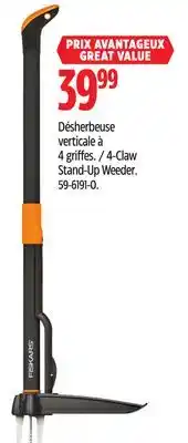 Canadian Tire Fiskars 4-Claw Stand-Up Weeder offer