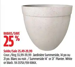 Canadian Tire Summerside 14˝ or 21˝ Planter offer