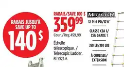 Canadian Tire METALTECH Telescopic Ladder offer